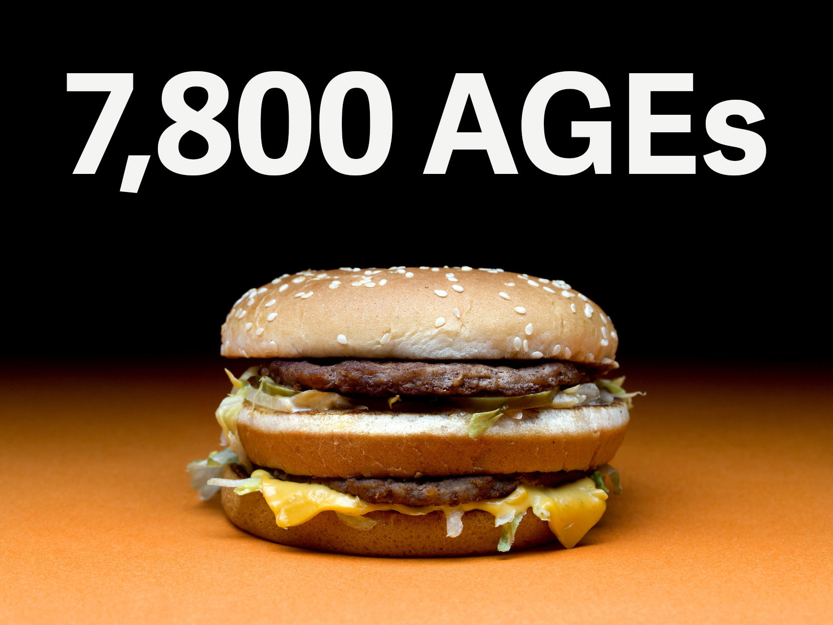 Big Mac: 7,800 AGEs